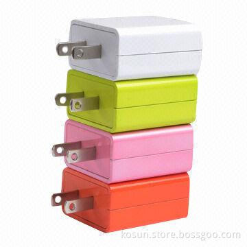 Dual USB Travel Chargers, 3.1A with 100 to 240V Input, Smart Design